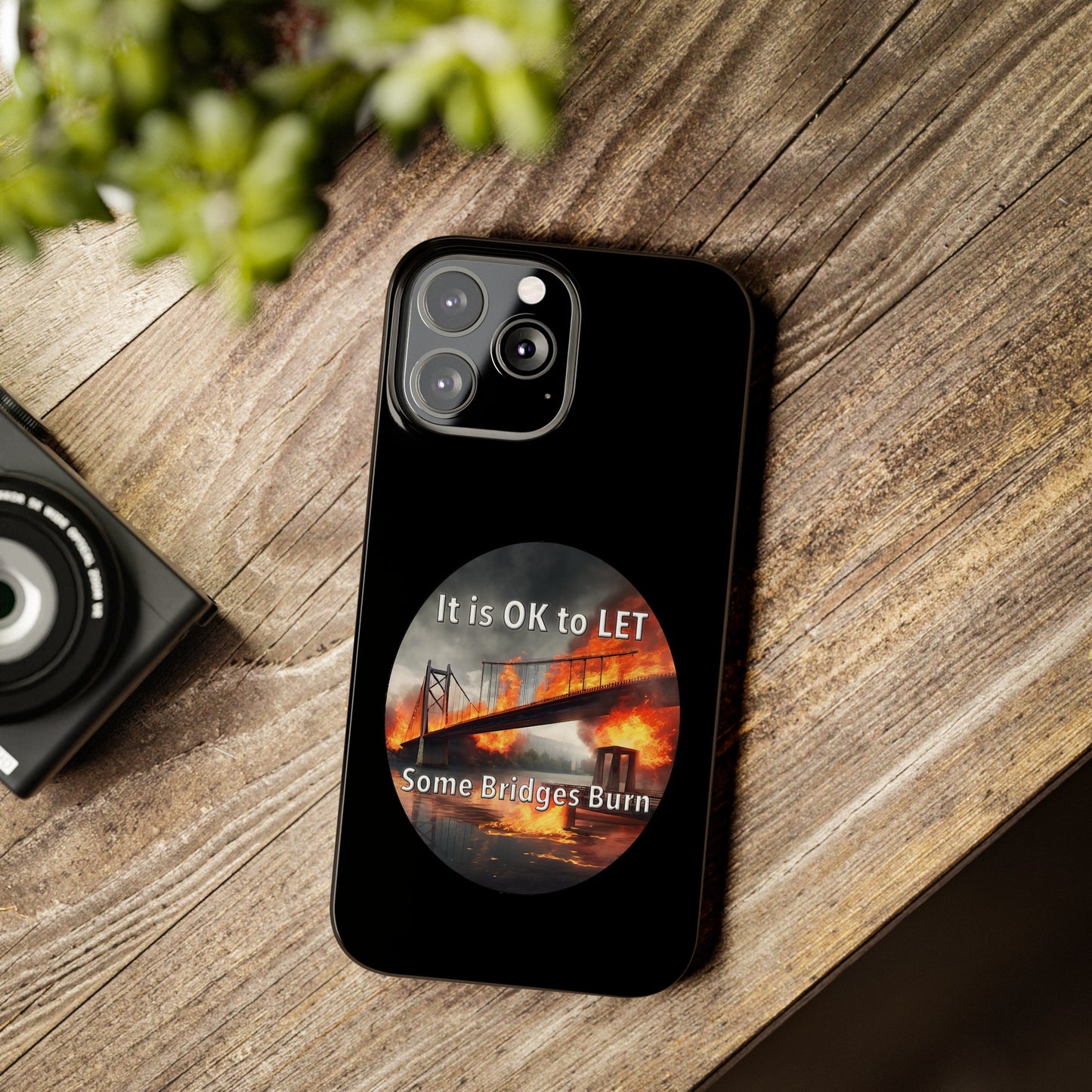 It is OK to let some Bridges Burn Slim Phone Cases