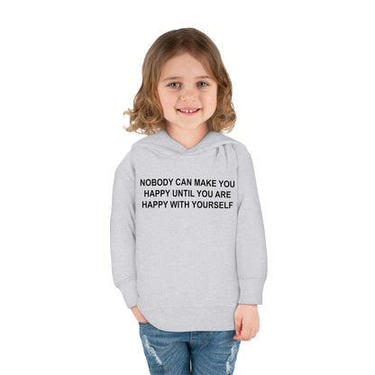 Happy with Yourself Toddler Pullover Fleece Hoodie