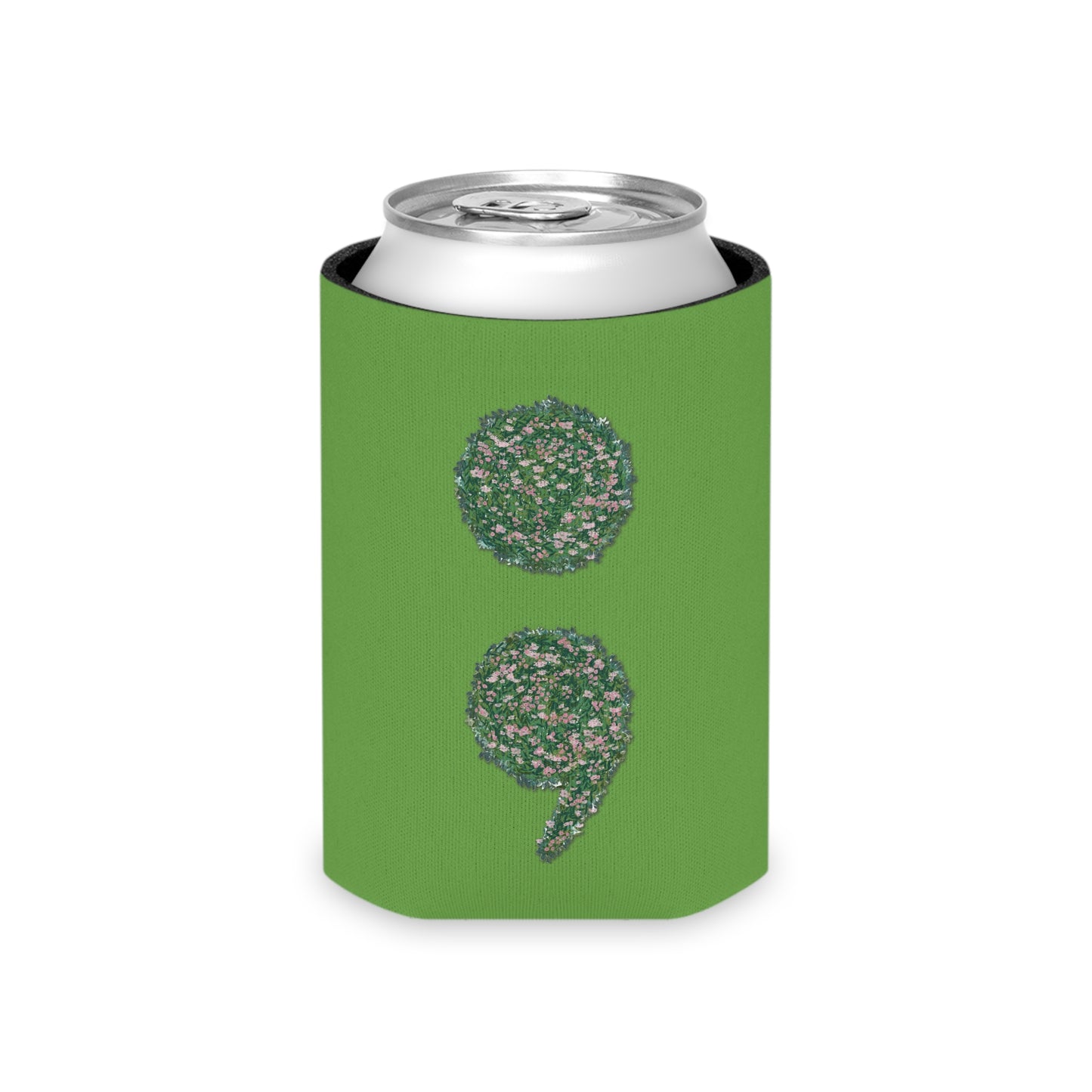 Flowers Semi-Colon Can Cooler