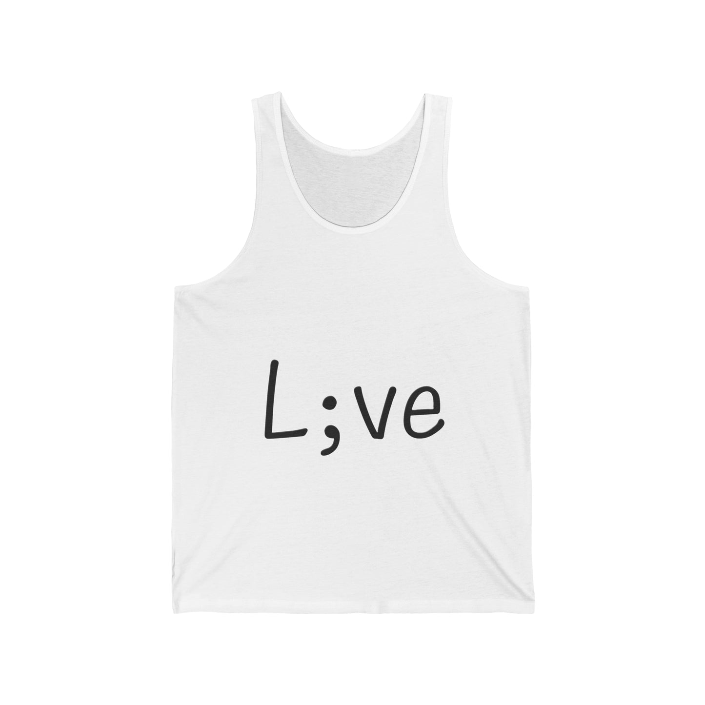 Semi-Colon L;ve Unisex Jersey Tank