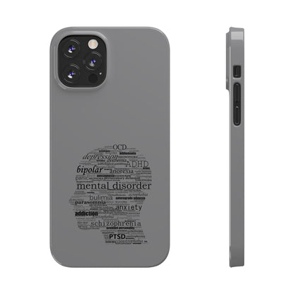 Mental Disorder Silhouette Slim Phone Cases