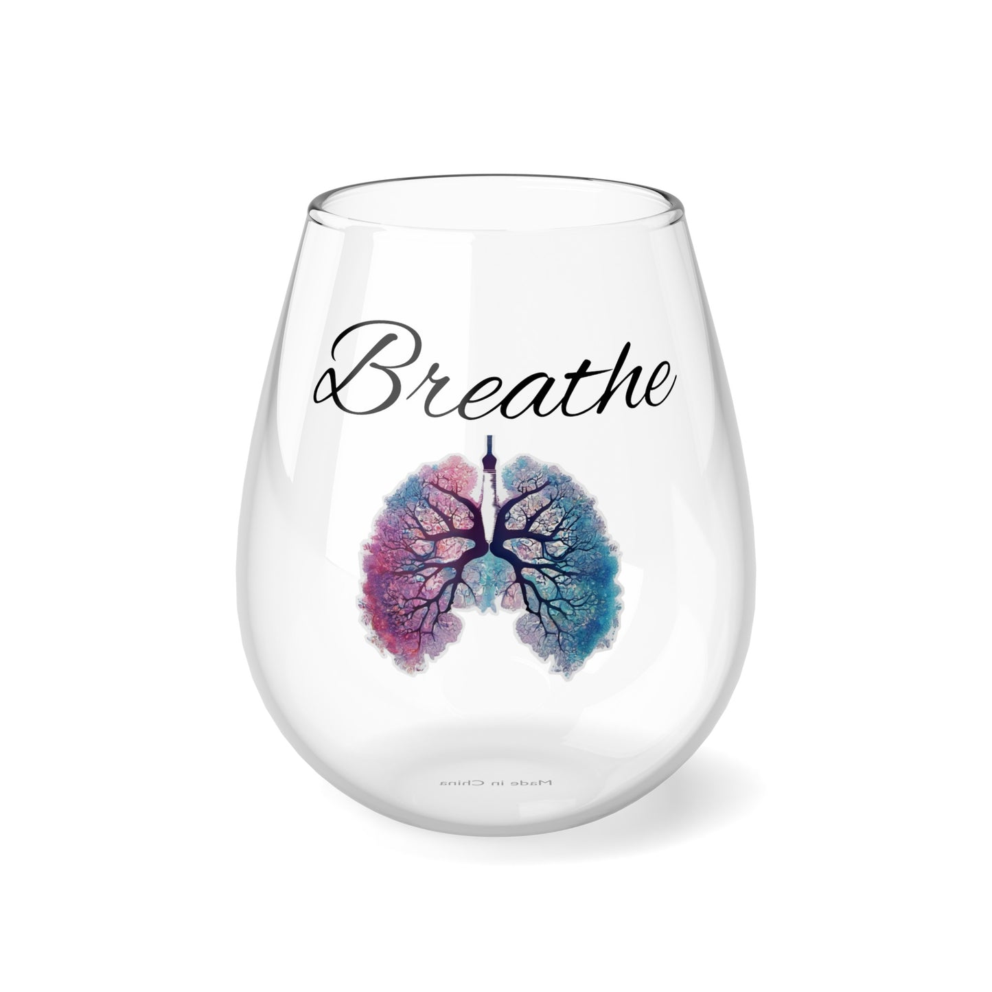 Breathe 12oz Stemless Wine Glass