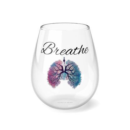 Breathe 12oz Stemless Wine Glass