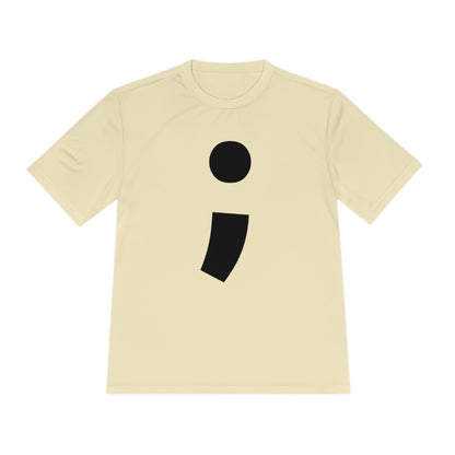 Semi-Colon ; Moisture Wicking Tee