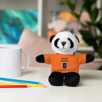 Social Battery Low Stuffed Animals with Tee