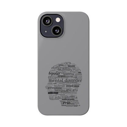 Mental Disorder Silhouette Slim Phone Cases