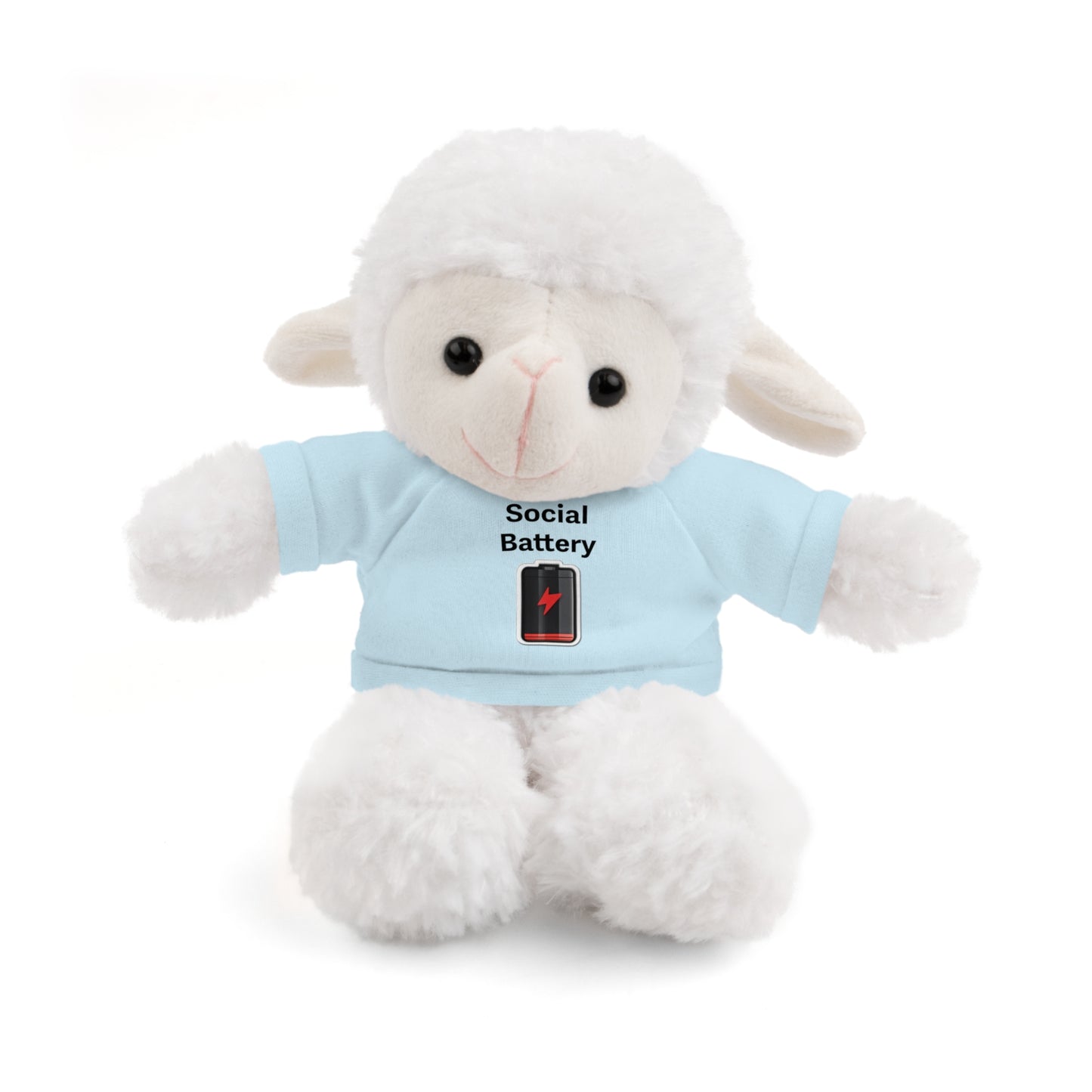 Social Battery Low Stuffed Animals with Tee