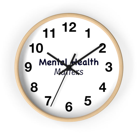 Mental Health Matters Wall Clock