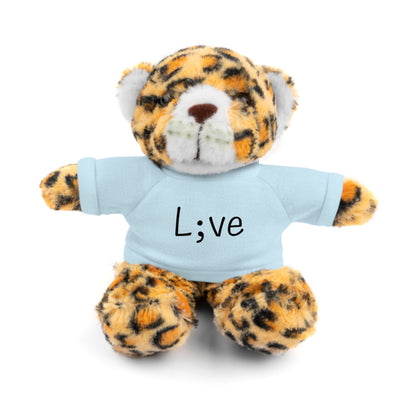 Semi-Colon L;ve Stuffed Animals with Tee