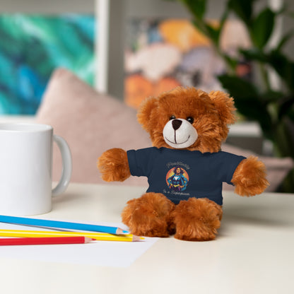 Positivity is a Superpower Female Superhero Stuffed Animals with Tee