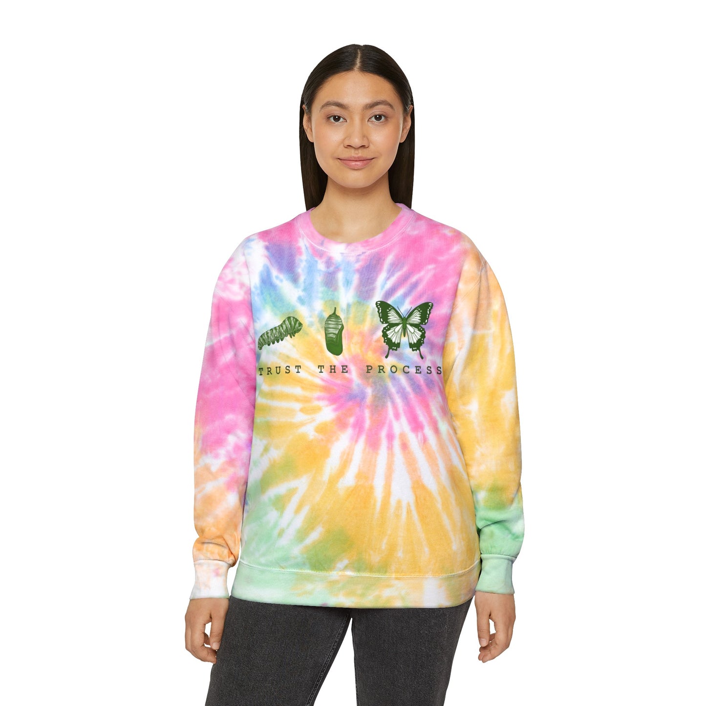 Trust The Process Unisex Tie-Dye Sweatshirt