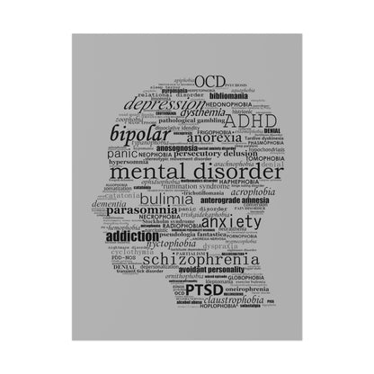 Mental Disorder Silhouette Poster