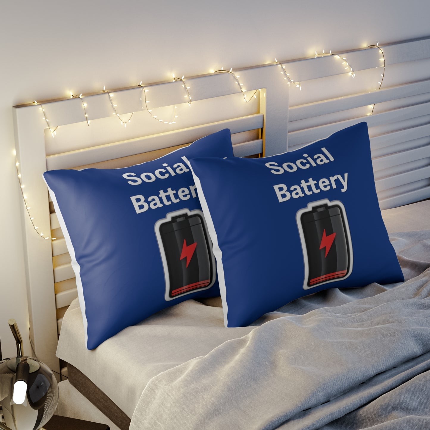 Social Battery Low Pillow Sham