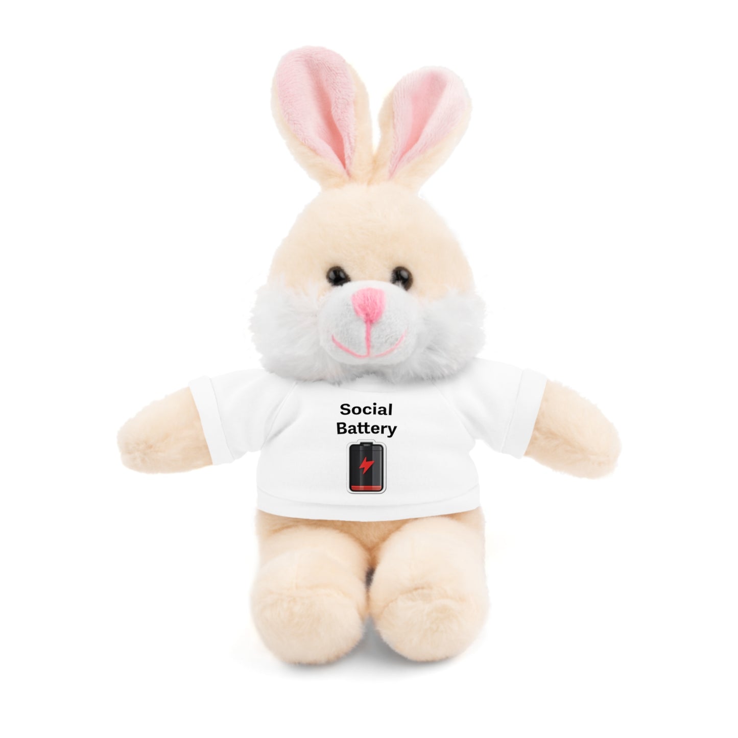 Social Battery Low Stuffed Animals with Tee