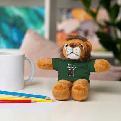 Social Battery Low Stuffed Animals with Tee