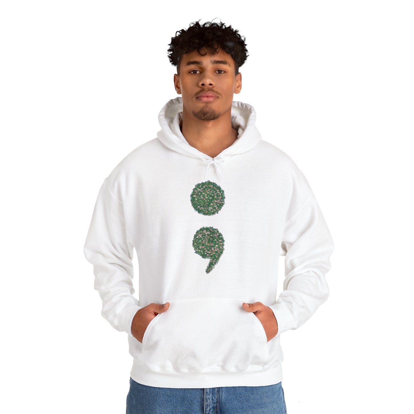 Flowers Semi-Colon Heavy Blend™ Hooded Sweatshirt