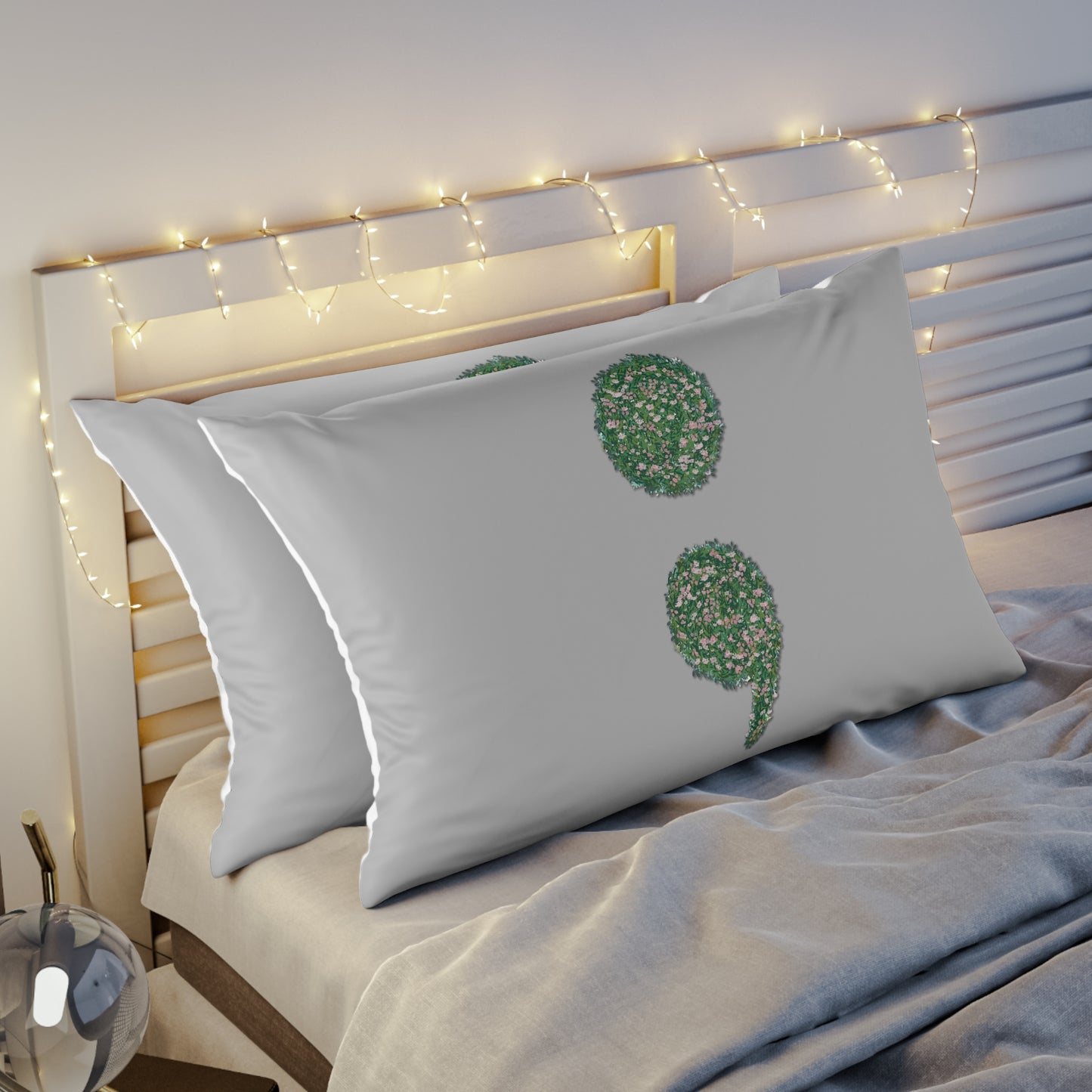 Flowers Semi-Colon Pillow Sham