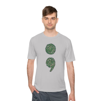 Flowers Semi-Colon Moisture Wicking Tee