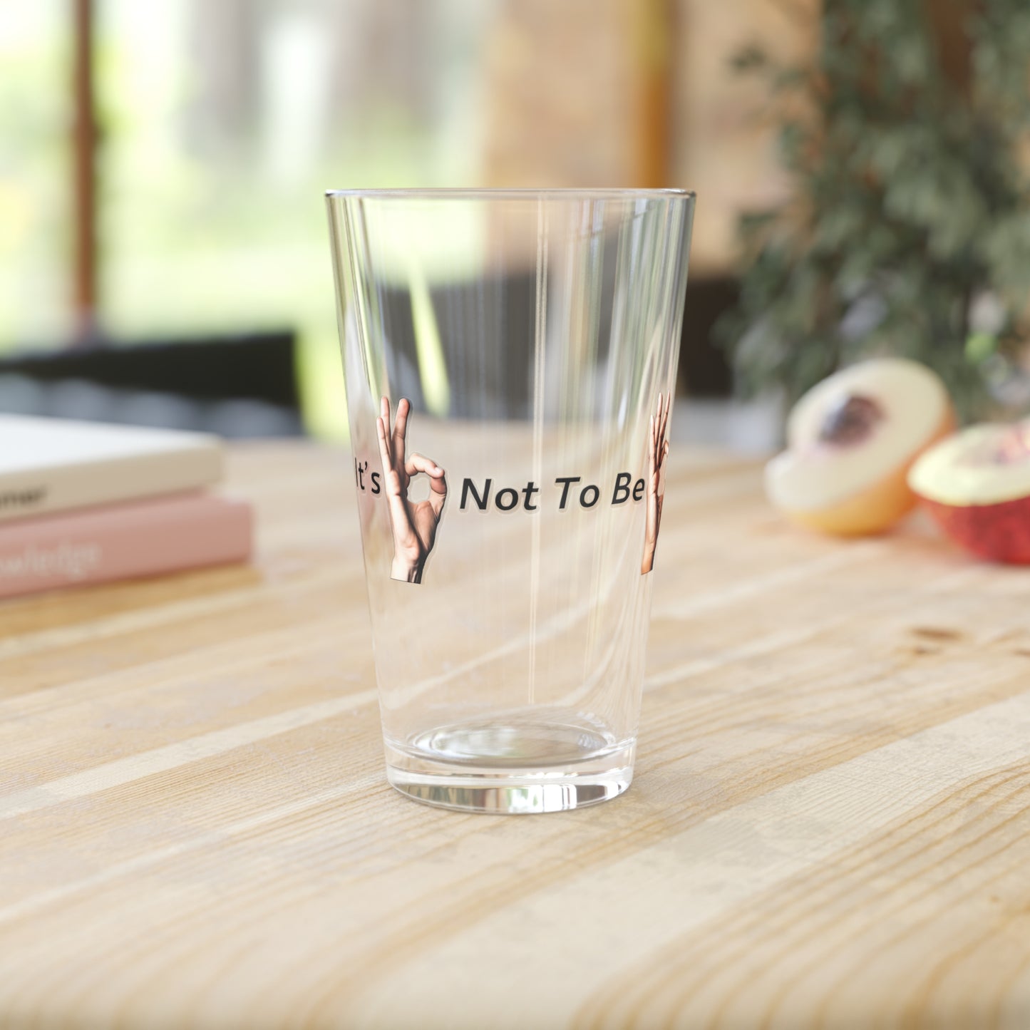 It's OK Not To Be OK Hands 16oz Pint Glass