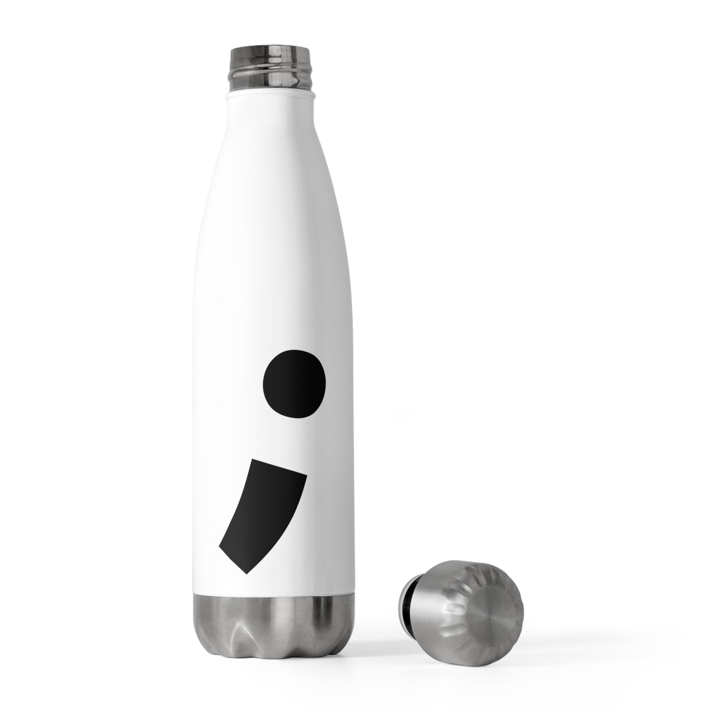 Semi-Colon ; 20oz Insulated Bottle