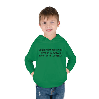 Happy with Yourself Toddler Pullover Fleece Hoodie