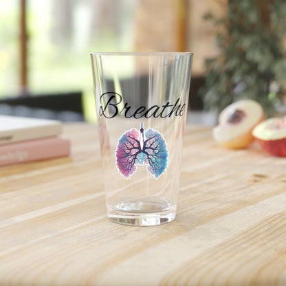 Breathe 16oz Pint Glass