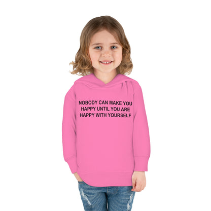 Happy with Yourself Toddler Pullover Fleece Hoodie