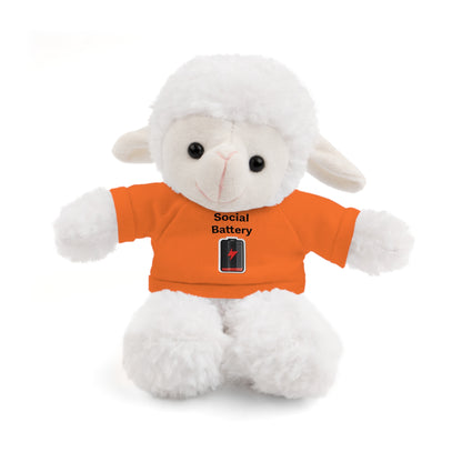 Social Battery Low Stuffed Animals with Tee