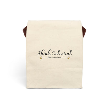 Think Celestial Canvas Lunch Bag With Strap