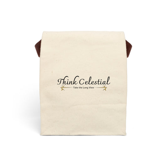 Think Celestial Canvas Lunch Bag With Strap