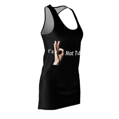 It's OK Not To Be OK Hands Women's Cut & Sew Racerback Dress (AOP)