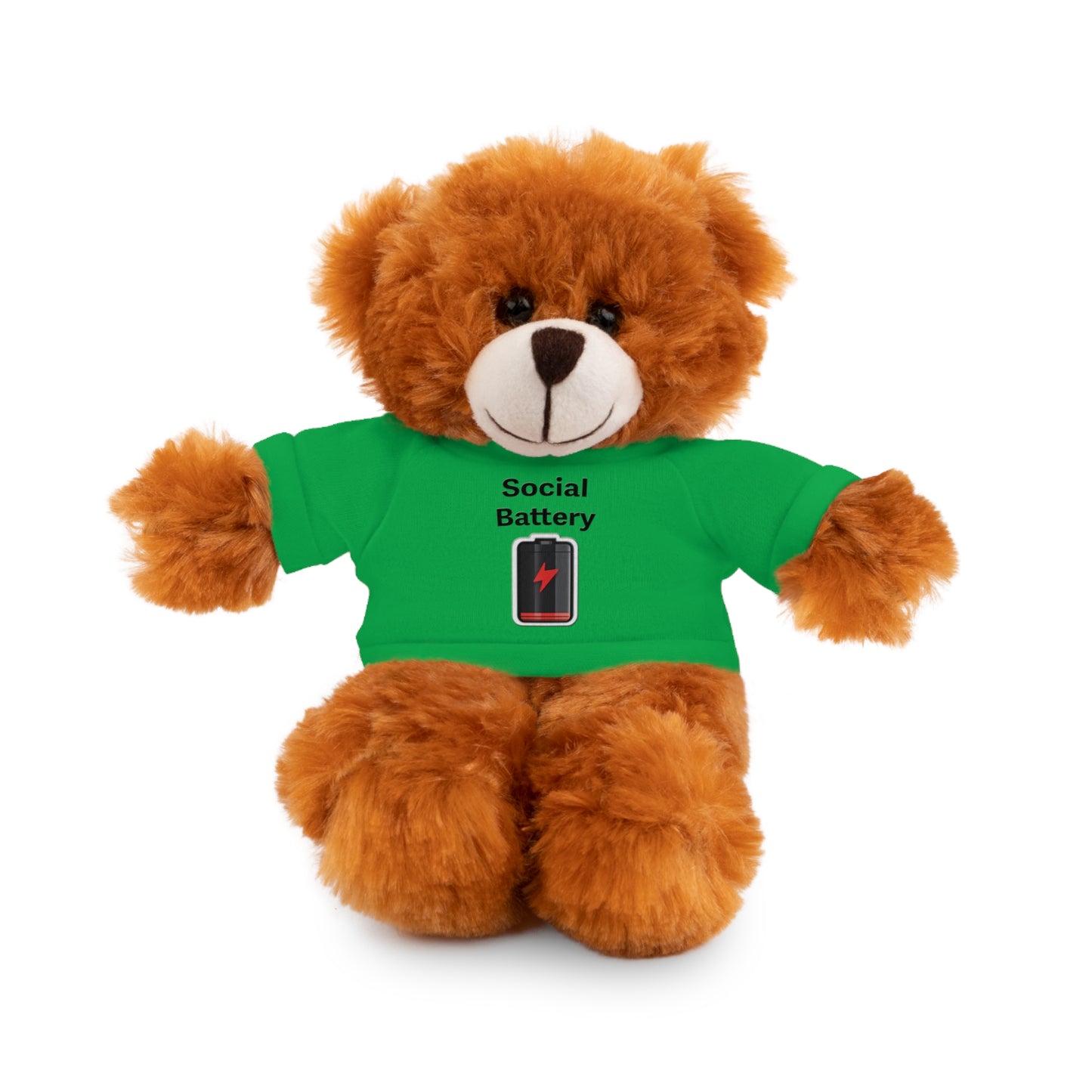 Social Battery Low Stuffed Animals with Tee