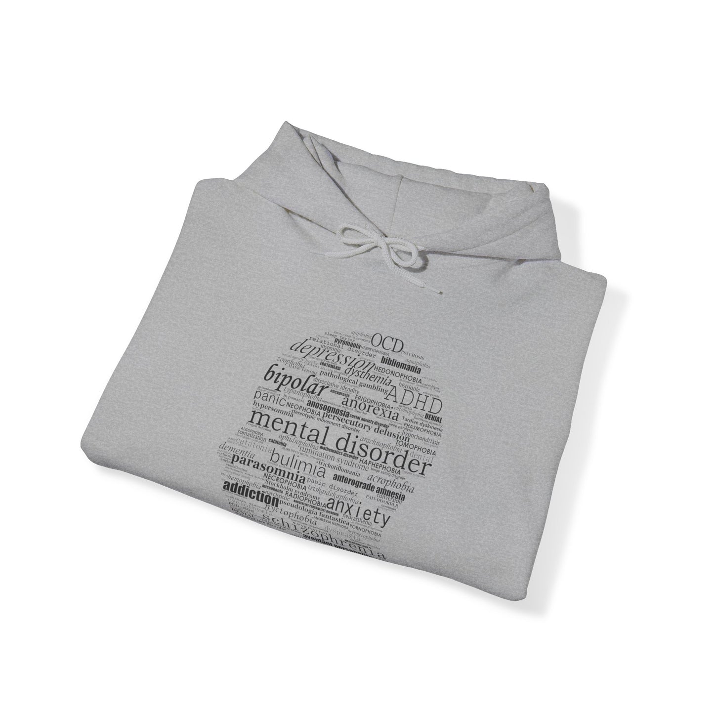 Mental Disorder Silhouette Heavy Blend™ Hooded Sweatshirt