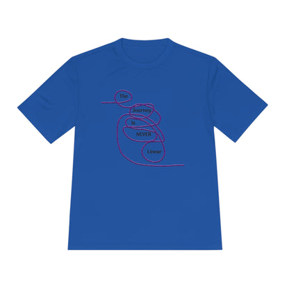 The Journey is Never Linear Moisture Wicking Tee