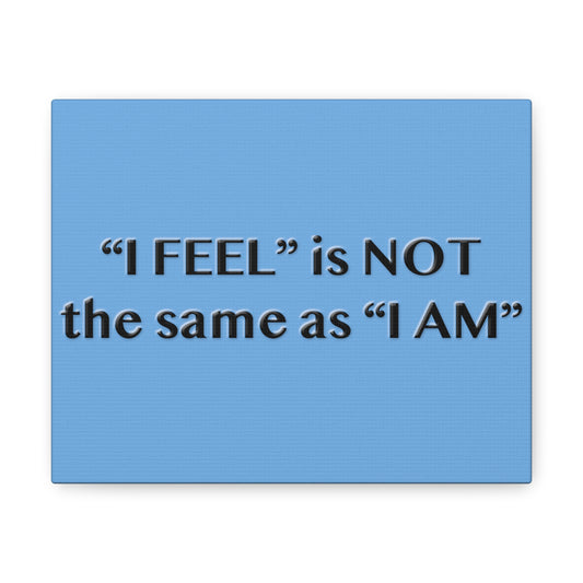 I Feel is Not the same as I Am Canvas Gallery Wraps