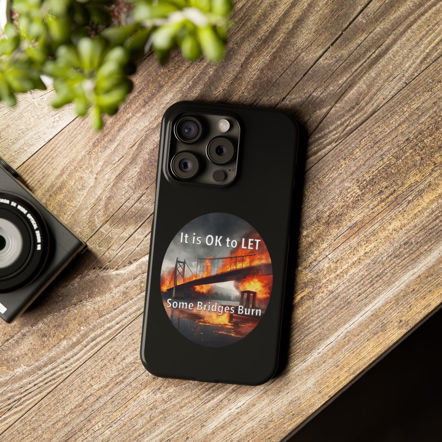 It is OK to let some Bridges Burn Slim Phone Cases