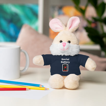 Social Battery Low Stuffed Animals with Tee