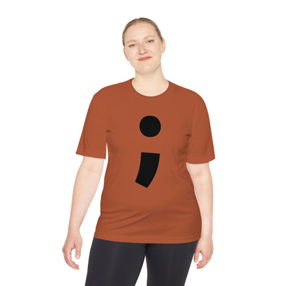 Semi-Colon ; Moisture Wicking Tee