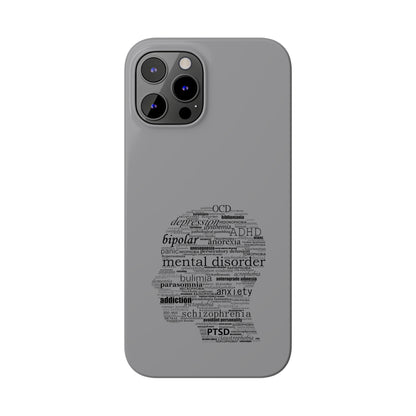 Mental Disorder Silhouette Slim Phone Cases