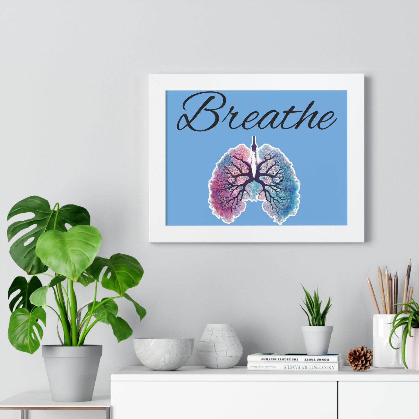 Breathe Framed Horizontal Poster