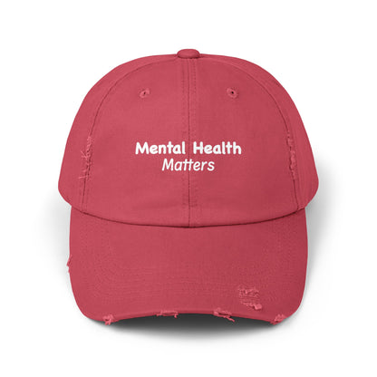 Mental Health Matters Unisex Distressed Cap