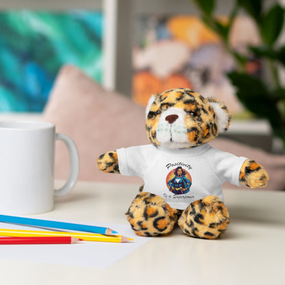 Positivity is a Superpower Female Superhero Stuffed Animals with Tee