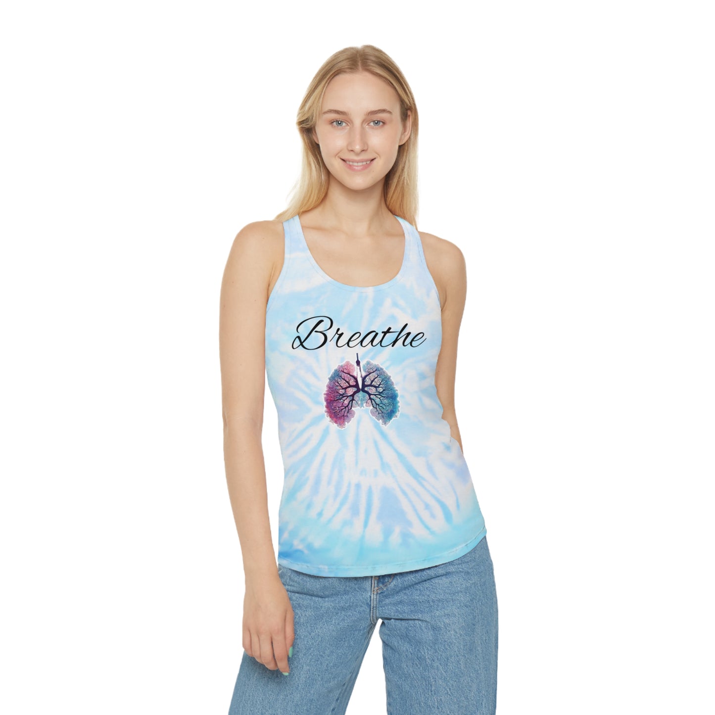 Breathe Tie Dye Racerback Tank Top