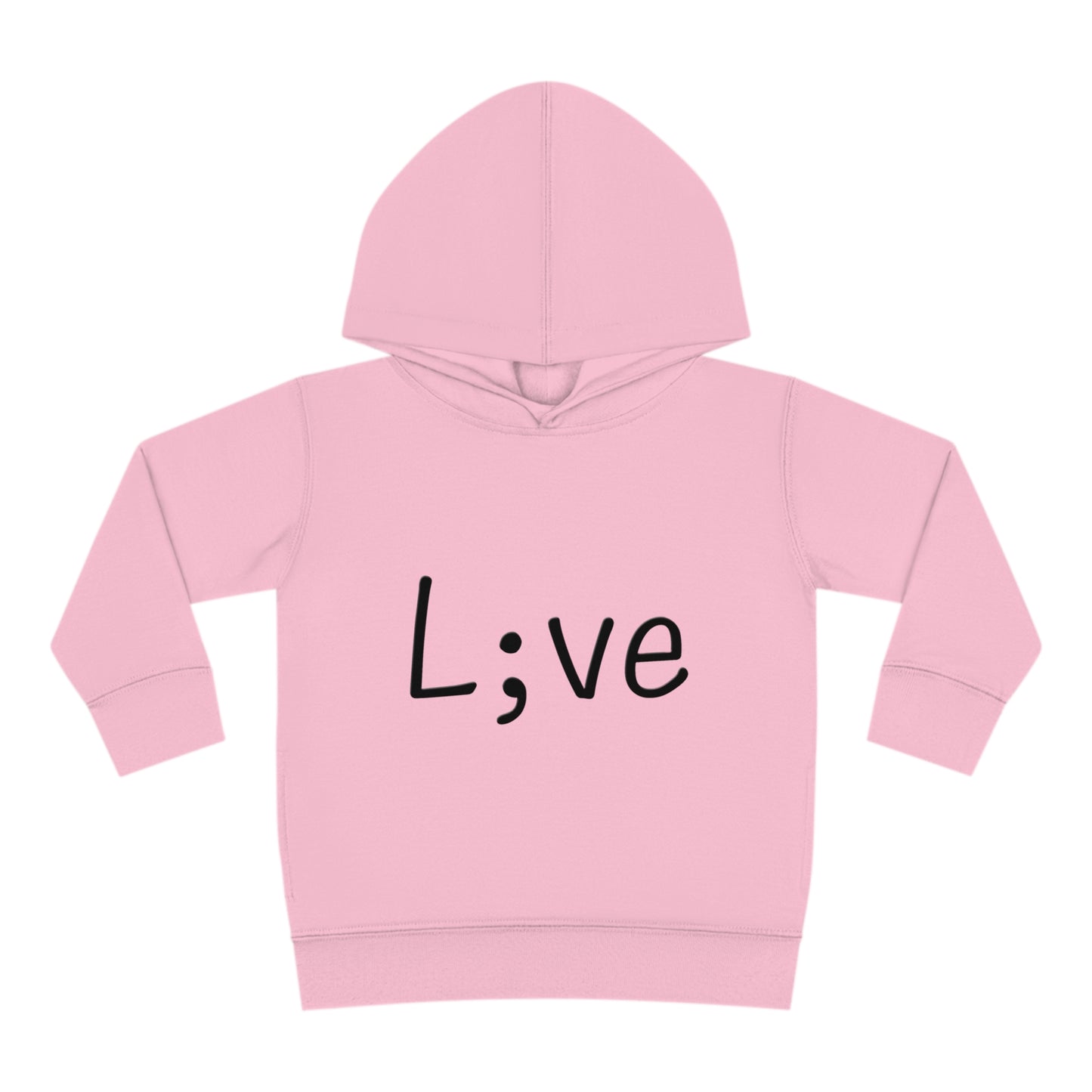 Semi-Colon L;ve Toddler Pullover Fleece Hoodie