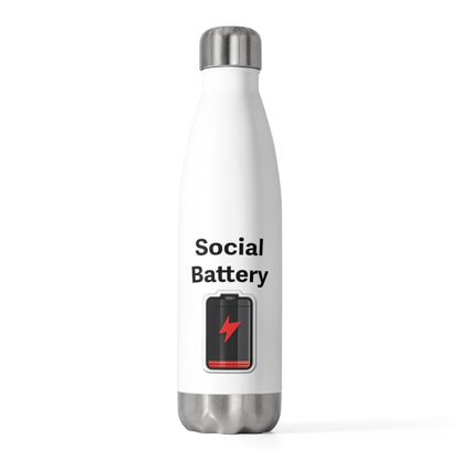 Social Battery Low 20oz Insulated Bottle