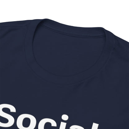 Social Battery Low Unisex Heavy Cotton Tee