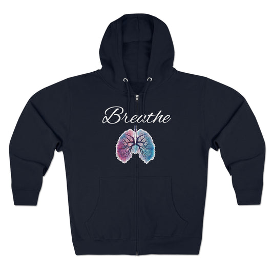 Breathe Unisex Zip Hoodie