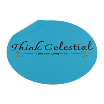 Think Celestial Round Vinyl Stickers