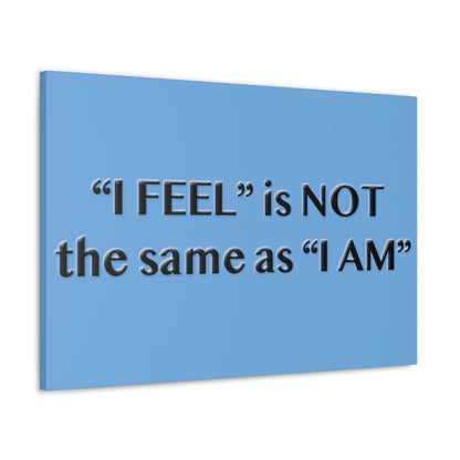 I Feel is Not the same as I Am Canvas Gallery Wraps