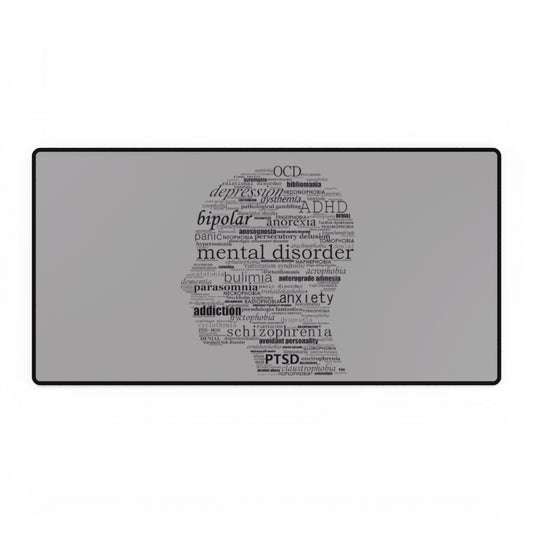 Mental Disorder Silhouette Desk Mats